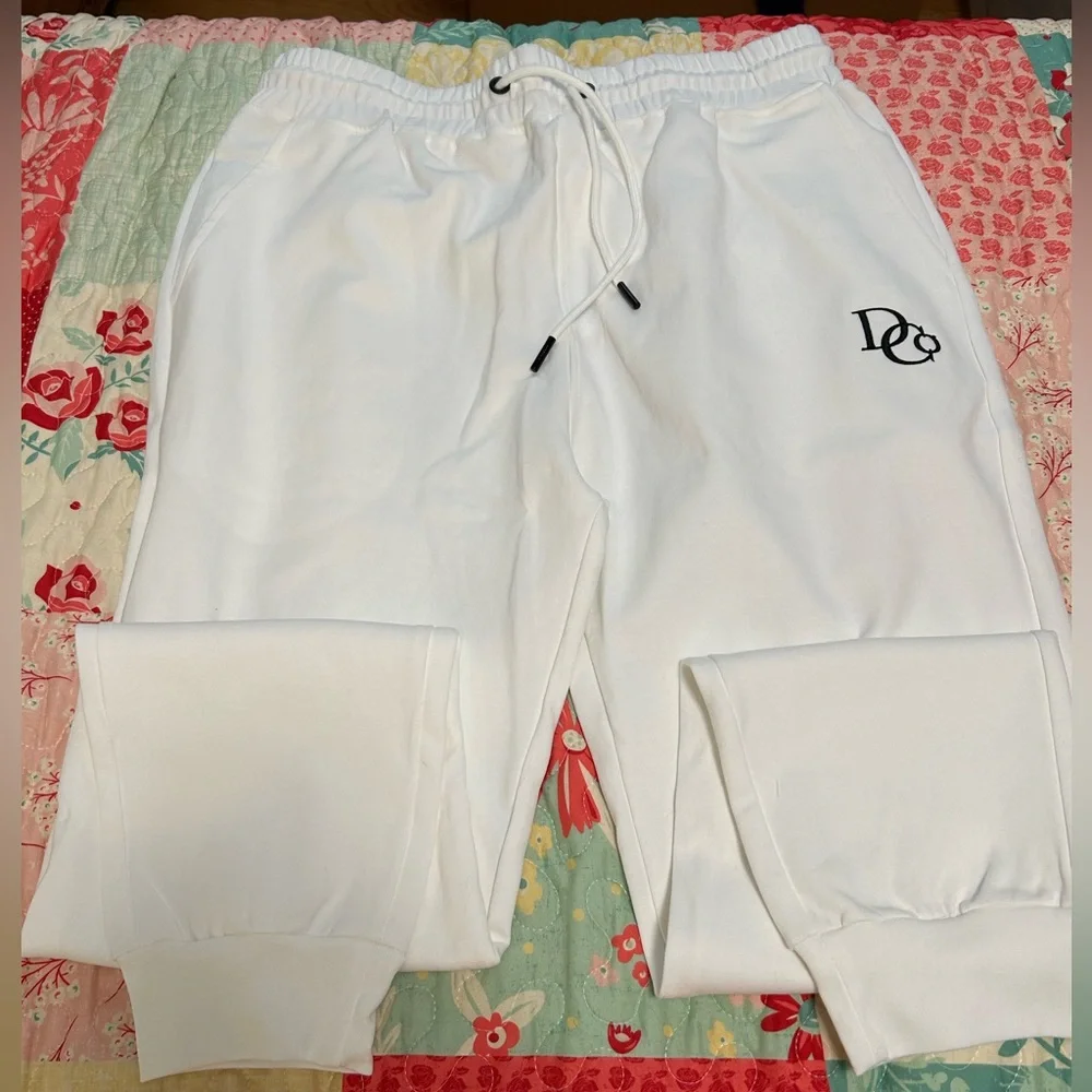 Draco Tech Track draw string pants White size XLarge